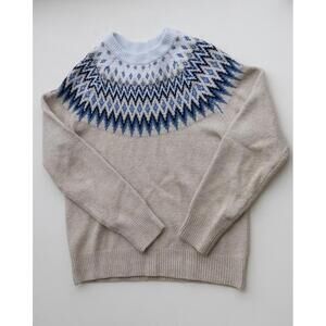 Amazon Cream Sweater with Blue Detail (Medium)